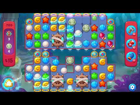 Fishdom 7103 Hard Level - 18 moves - NO BooSTERS