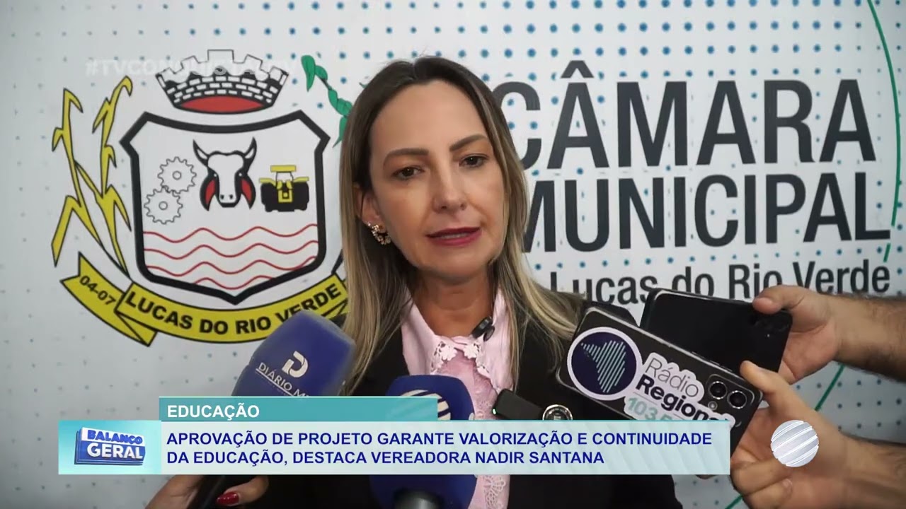 Vereadora Nadir Santana destaca criação da função de professor volante em Lucas do Rio Verde