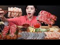 SUB Raw Shrimp Sashimi Red Shrimp Lobster Sashimi Mukbang Asmr