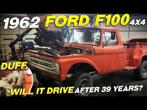 Abandoned 1962 F100 Factory 4x4! First time driving on the road in 39 years!