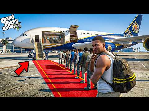 Franklin's First Experience In Luxurious Private Plane In GTA 5!