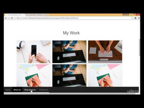 Bootstrap training Part 42 -  Creating Contact Area