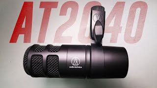 Video thumbnail for Audio Technica AT2040 Dynamic Mic Review / Test (vs. Podmic, SM7b, RE20, BP40) by Podcastage
