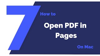 How to Open PDF in Pages on Mac | PDFelement 7