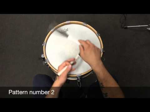 Three Beginner Brush Patterns For Snare Drum