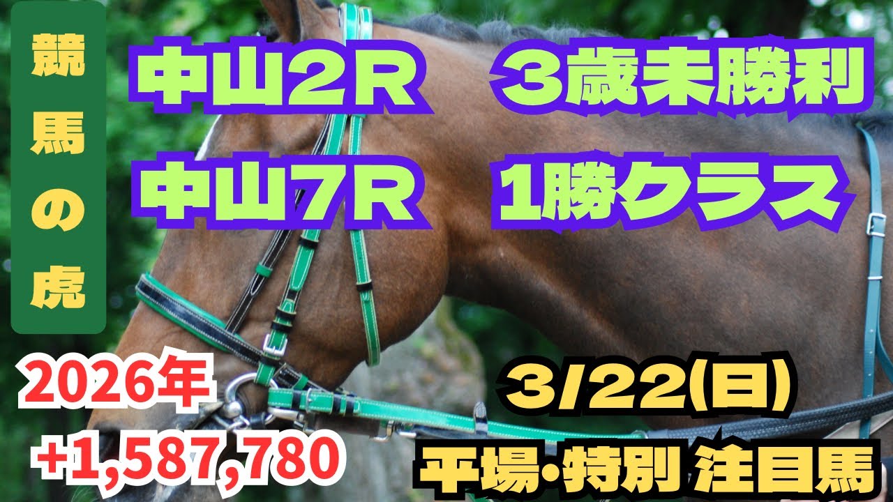 【 3月22日 (日)  注目馬 】【愛知杯】 おとなしくする週。