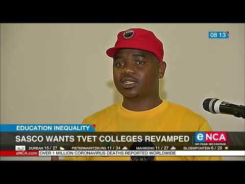 Sasco calls for TVET colleges revamp