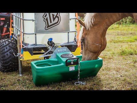 ANIMAL WATER DRINKER  TROUGH ON 600L CUBE TRAILER - Image 2