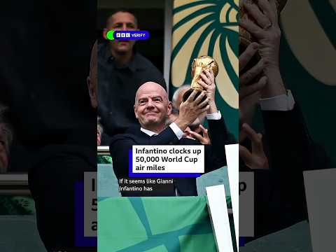 Gianni Infantino clocks up 50,000 World Cup air miles. #BBCNews