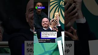 Gianni Infantino clocks up 50,000 World Cup air miles. #BBCNews