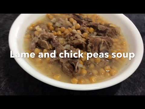 Tasty Homemade Lamb And Chick Peas Soup