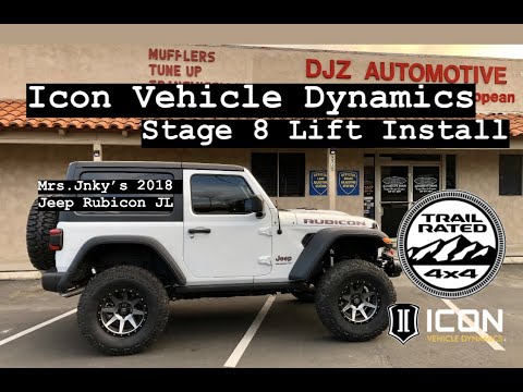 2018 2 Door JL Jeep Rubicon Transformation - Icon Vehicle Dynamics STAGE 8 Lift Kit