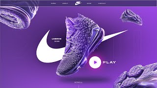 Web Design Timelapse: Nike Homepage | Wix Studio (Webpage Design)