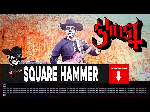 【GHOST】[ Square Hammer ] cover by Masuka | LESSON | GUITAR TAB