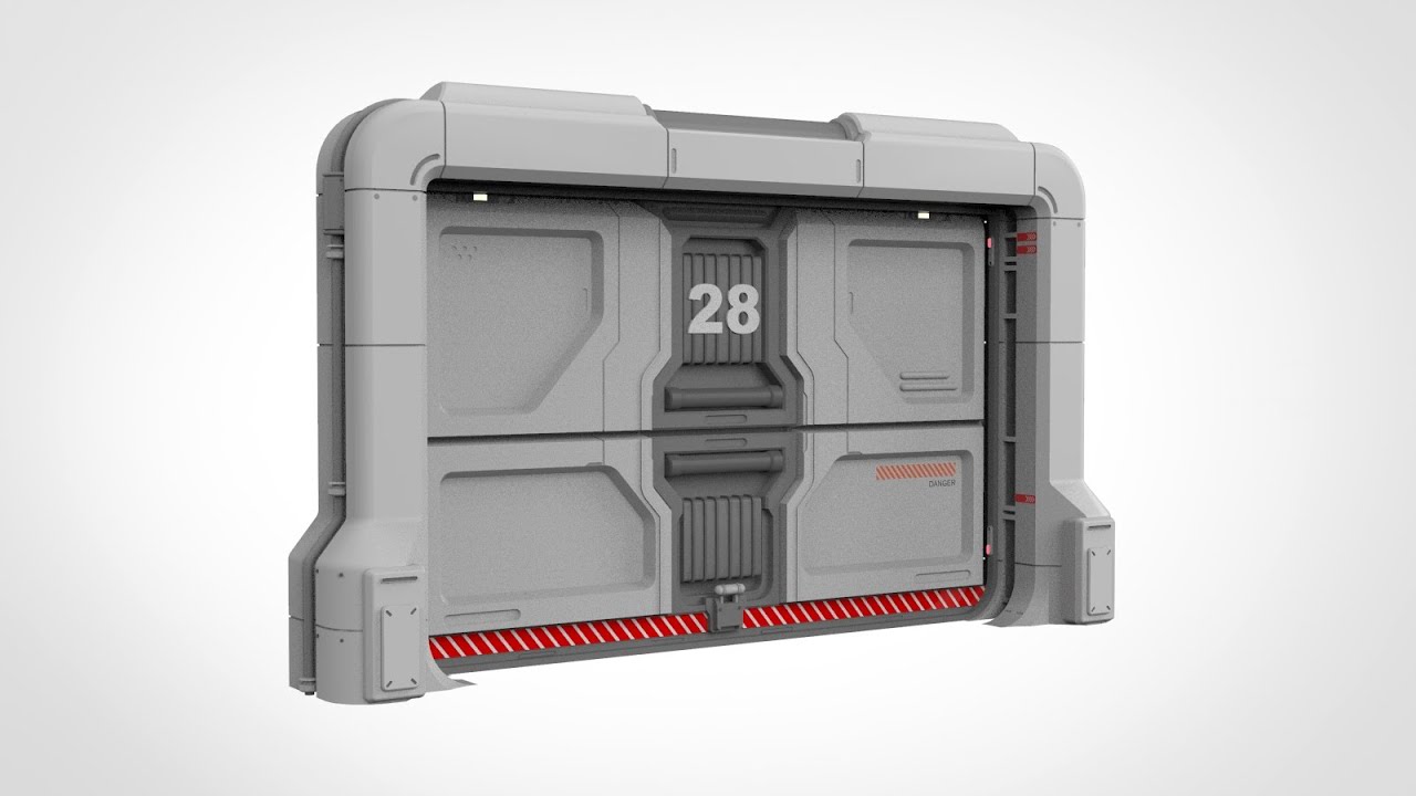 Sci fi door 19 3D Model