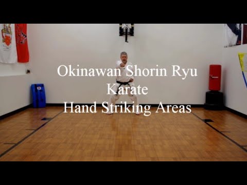 Shorin Ryu Karate Striking Areas of the Hand