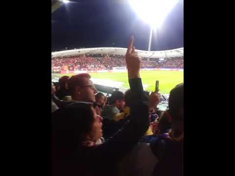 Maribor vs Spartak Moskva celebration after goal for 1-1