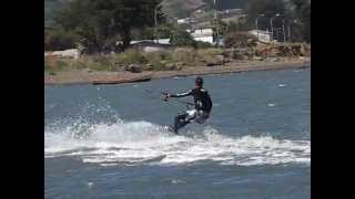 preview picture of video 'kitesurf Puerto Saavedra - Lago Budi Novena Región Chile'