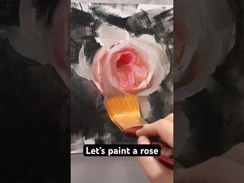Rose painting process #oilpaintingart #flowerpainting #paintingprocess #paintingtechniques