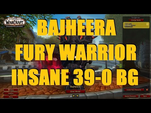 INSANE 39-0 FURY WARRIOR WSG RAMPAGE (223 iLvl) - WoW Shadowlands 9.0 Warrior PvP