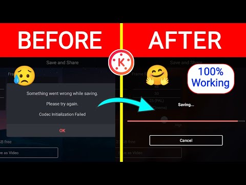 Kinemaster Codec Initialization Failed | Kinemaster Codec Problem | Kinemaster Video Export Problem