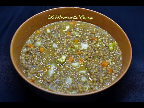 Lenticchie secche. Cuciniamole con le verdure. Ricetta facile