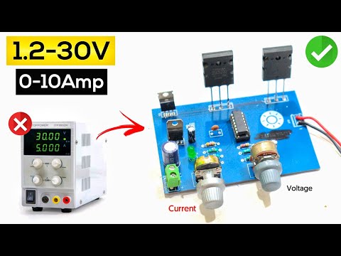 DIY Lab Bench Power Supply | 1-30v 0-10A variable power supply Adjustable voltage and current Ep 30
