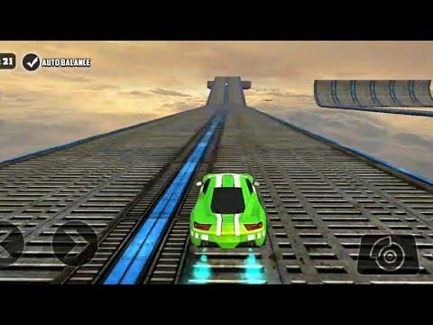 Impossible Car Tracks Stunts 3D - Green Car Levels 7, 8 & 9