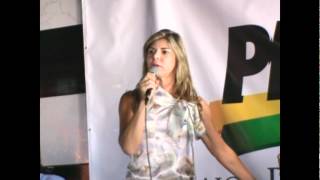 preview picture of video 'Fala de Andreia na posse da executiva do PMDB em Seropédica (05-05-2012)'