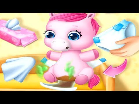 Fun Baby Pony Care Kids Games - Pony Sisters Baby Horse Care - Babysitter Daycare Dress up Games