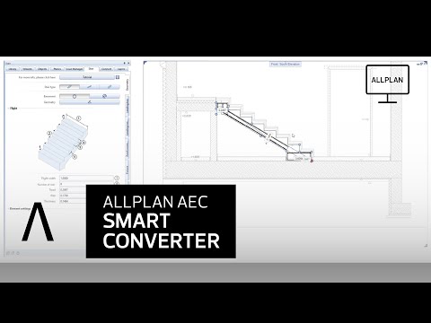 Smartconverter in Allplan AEC ermöglicht effiziente Treppenplanung