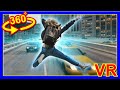 VR 360 Flight Over Matrix City Like A Superhero 03 VR 4K Falling Oculus