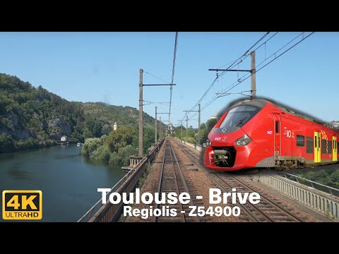 [CABRIDE 4K] Toulouse-Matabiau - Brive-la-Gaillarde en Regiolis/Z54900