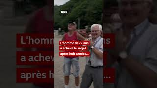 Un métallurgiste à la retraite recrée la tour Eiffel dans son jardin #TourEiffel #France