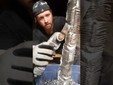 How to remove heating fins from copper pipe