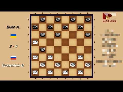 Butin Andrei (UKR) - Bronshtein Boris (RUS). World_Russian Checkers_Men-1998. Semifinal.