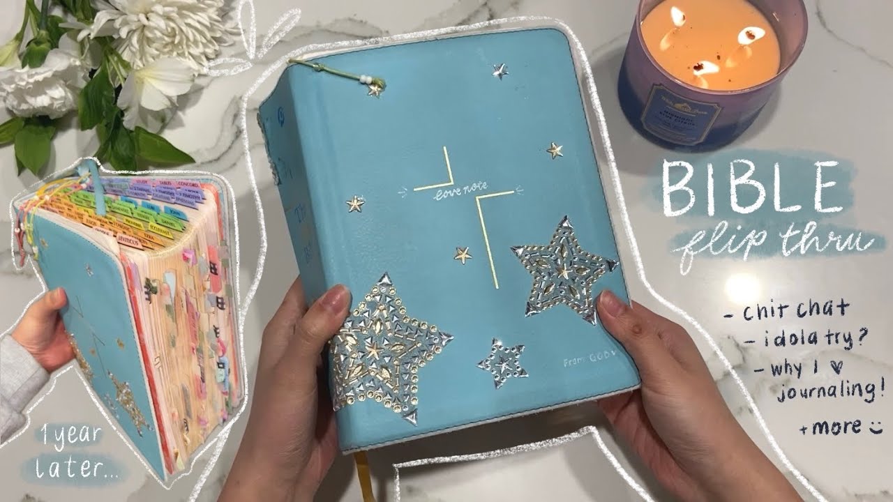 My Jesus Bible Flip Through | what a year of Bible note-taking looks like (chatty)