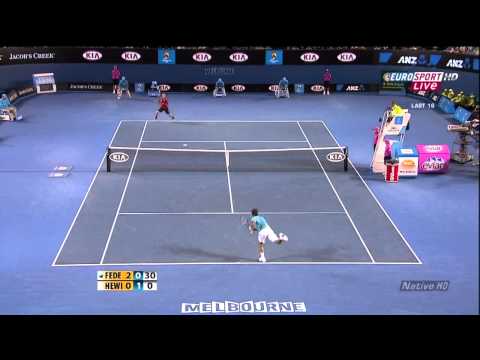 Australian Open 2010 4e Ronde - Roger Federer vs Lleyton Hewitt