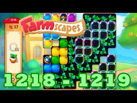 Farmscapes Level 1218 - 1219 HD Gameplay Walkthrough | 3 - match game | android | ios | GameGo Game