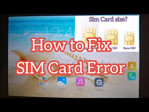 HOW TO FIX SIM CARD ERROR | SIM CARD SIZE MEDIATEK TABLET | SIM CARD NOT WORKING