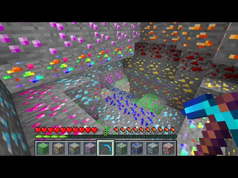 ENCONTREI OS NOVOS MINÉRIOS DO MINECRAFT (AMANDINHA)