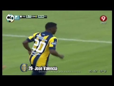 Gol José Valencia - Tigre 0 Vs Rosario Central 1 - Primera División 2014