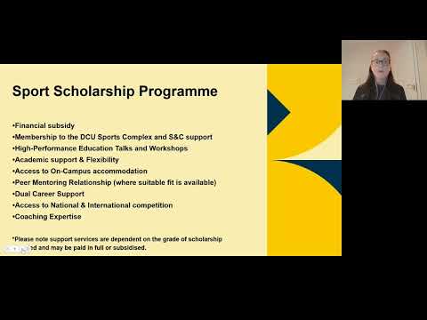 DCU Sports and Welling - CAO Virtual Information Evening 2025