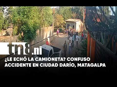 Confuso incidente en Matagalpa termina con motocicleta arrastrada por camioneta