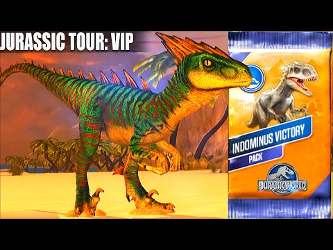 JURASSIC TOUR: VIP INDOMINUS REX PACK | JURASSIC WORLD THE GAME