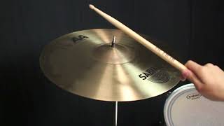 Video thumbnail for Sabian 18" AA Raw Bell Crash by The Drum Shop - Portland, Maine