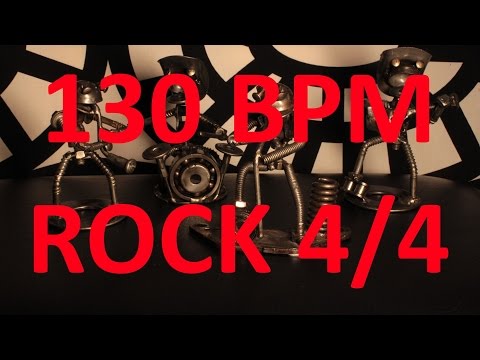130 BPM - ROCK - 4/4 Drum Track - Metronome - Drum Beat