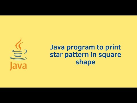 How To Print A Square Or Rectangle Pattern In Java Using Nested For Loop