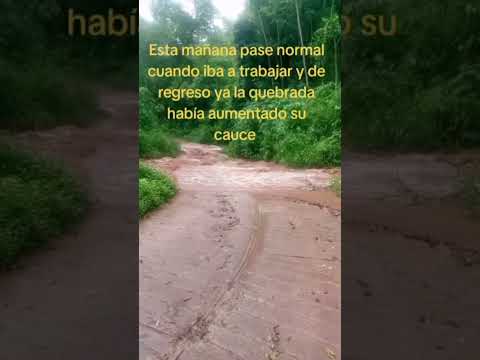 Asi se vislumbra la quebrada de los indios hoy en seboruco Táchira