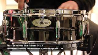 Video thumbnail for Pearl Sensitone Elite  / Brass 14”x5” by Alexey Menshikov Drums